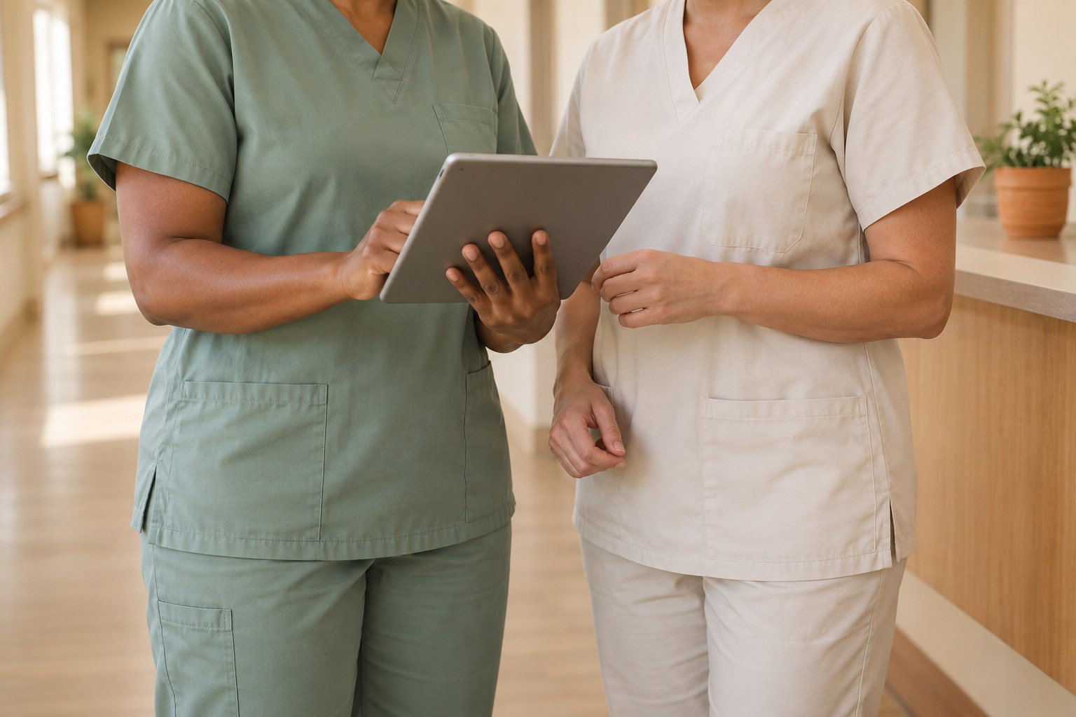 A clinician reachable by phone